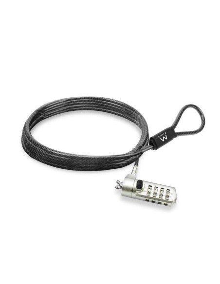 EWENT CANDADO PARA PORTÁTIL CON COMBINACIÓN WEDGE