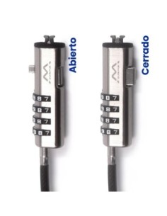 EWENT Cable Seguridad Nano combinacion