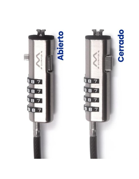 EWENT Cable Seguridad Nano combinacion