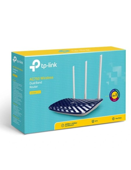 TP-Link Archer C20 Router WiFi AC750 1xWAN 4xLAN