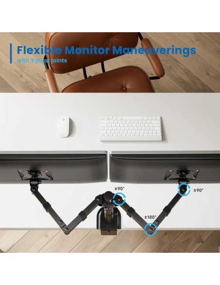 EWENT EW1512 Soporte mesa 2 monitor 13-32"