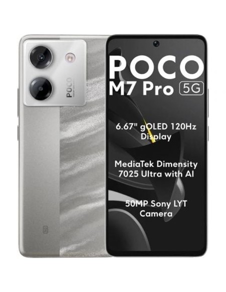 Smartphone Xiaomi POCO M7 Pro 8GB/ 256GB/ 6.67'/ 5G/ Plata