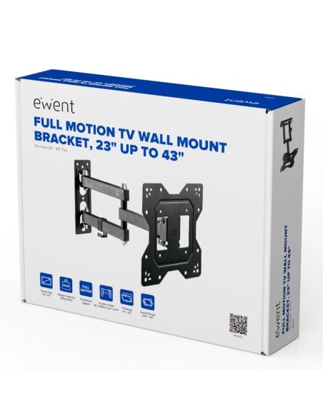 EWENT EW1522 Soporte pared TV ext 3 pivot'23 - 42"