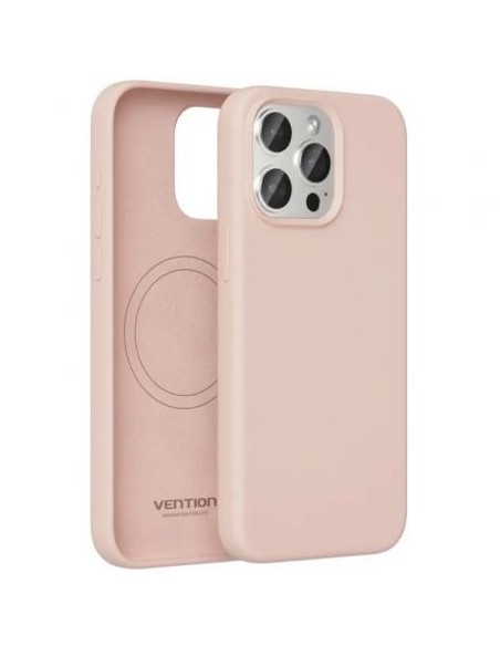 Funda Silicona con Magsafe Vention KUEP0-10/ Compatible con iPhone 14/ Rosa