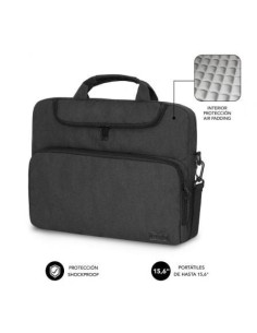 Maletín Subblim Air Padding para Portátiles hasta 15.6'/ Gris Oscuro 2