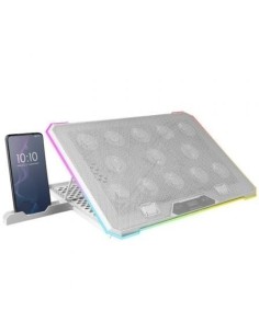 Soporte Refrigerante Mars Gaming MNBC13 para Portátiles hasta 17'/ Iluminación LED 2