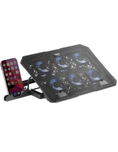 Soporte Refrigerante Mars Gaming MNBC23 para Portátiles hasta 16'/ Iluminación LED 2
