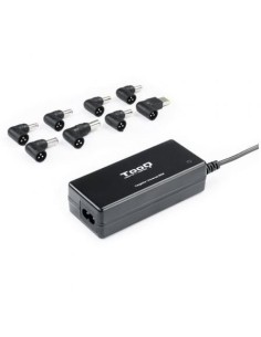 Cargador de Portátil TooQ TQLC-65BS02AT/ 65W/ Automático/ 8 Conectores/ Voltaje 18.5-20V/ 1 USB 2