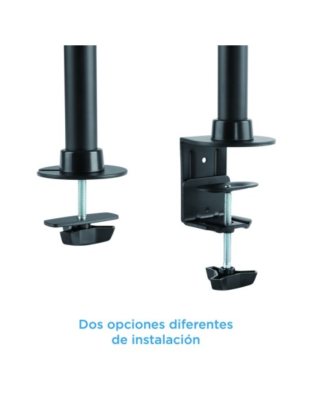 Tooq DB1327TN-B Soporte Monitor Mesa 3Brazos 13-27