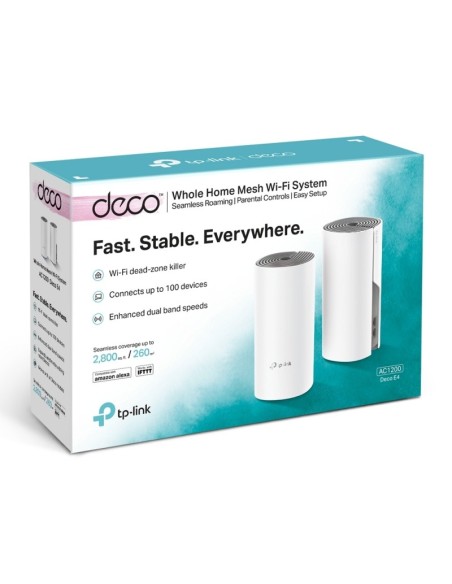 TP-Link Deco E4 Punto Acceso Mesh AC1200 Pack 2