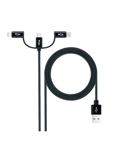 Nanocable Cable USB a USB-C/Micro USB/ Lighthning
