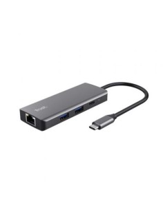 Docking USB Tipo-C Trust Dalyx/ 2xUSB/ 2xUSB Tipo-C/ 1xHDMI/ 1xRJ45/ Gris 2