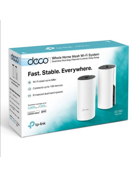 TP-Link Deco M4(2-Pack) AP AC1200 WiFi Mesh 2xGbE