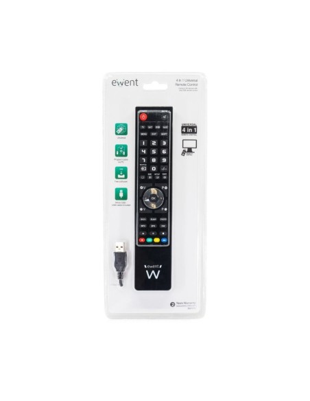 EWENT EW1570 Mando TV 4 en 1 programable x cable