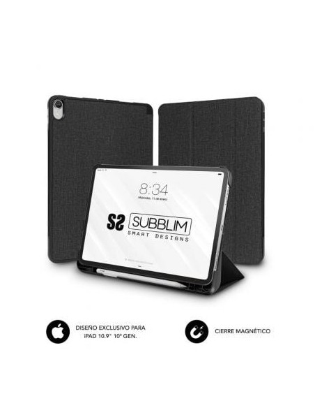 Funda Subblim Shock Case CST-5SC315 para iPad 10ª Generación de 10.9'/ Negra