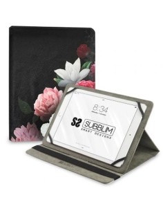 Funda Subblim Trendy Case Rosas para Tablet de 11'/ Negra