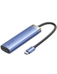 Docking USB Tipo-C Vention TGESB/ 3xUSB/ 1xHDMI/ 1xUSB Tipo-C PD 2
