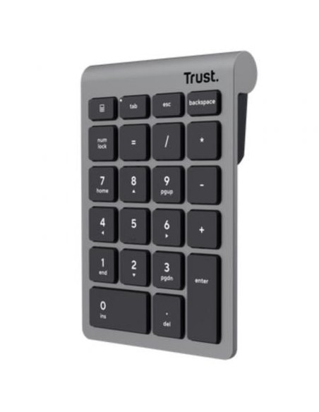 Teclado Numérico Inalámbrico Trust Xalas Wireless/ Plata