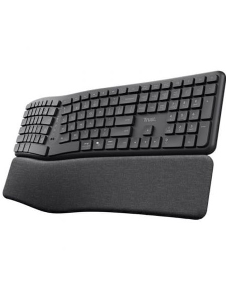 Teclado Inalámbrico por Bluetooth Trust Keyra Multidispositivo Ergonómico