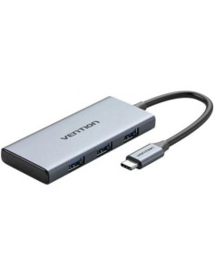 Docking USB Tipo-C Vention TOOHB/ 1xHDMI/ 3xUSB/ 1xLector Tarjetas SD y MicroSD/ Gris 2