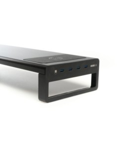 iggual Soporte elevador monitor + HUBx4p +carga Qi 2