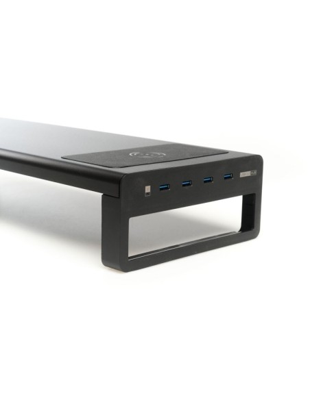 iggual Soporte elevador monitor + HUBx4p +carga Qi