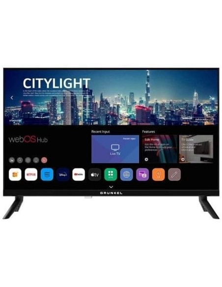 Televisor Grunkel LED-24PBW 24'/ HD/ Smart TV/ WiFi