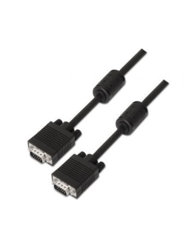 Cable SVGA Aisens A113-0072/ VGA Macho - VGA Macho/ Hasta 3W/ 10Mbps/ 3m/ Negro