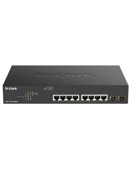 D-Link DGS-1100-10MPV2/E Switch 8xGb PoE+ 2xSFP