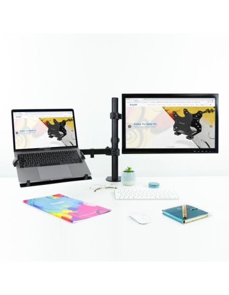 Tooq DB1200TN-B Soporte mesa monitor/portátil
