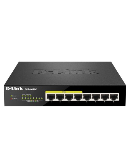 D-Link DGS-1008P Switch 8xGB 4xPoE