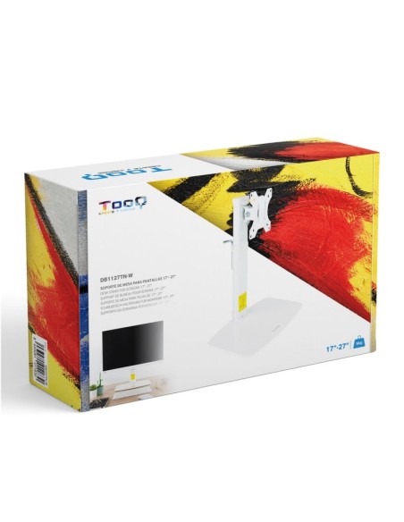 Tooq DB1127TN-W Soporte mesa monitor/tv 17-27" Bco