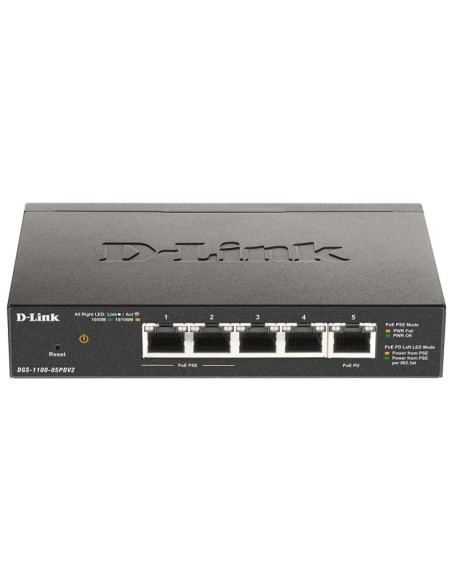D-Link DGS-1100-05PDV2 Switch 5xGb PoE 1xPD (18W)