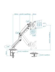 Tooq DB4032TNR-W Soporte mesa monitor/tv 17-32" Bc 2