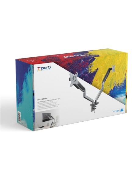 Tooq DB4132TNR-G Soporte mesa 2 monitor/tv 17-32"