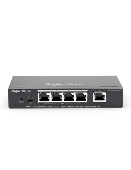 Reyee Switch 5xGb RJ45 (4 PoE/POE+) 54W Steel