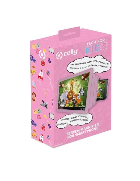 Celly amplificador de pantalla para niños Rosa