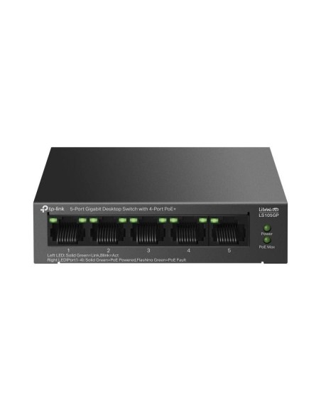 TP-Link LS105GP Switch 4xGb PoE+ 1xGb 65w