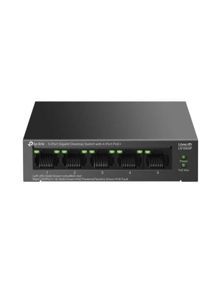 TP-Link LS105GP Switch 4xGb PoE+ 1xGb 65w