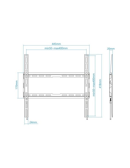 Tooq Soporte pared LP1070F-B pantallas 32"-70"