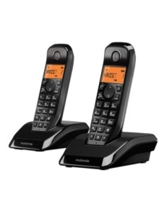 MOTOROLA S1202 Telefono DECT DUO Negro
