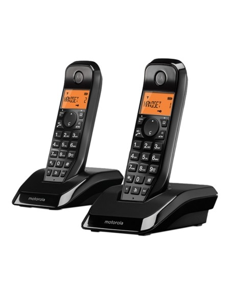 MOTOROLA S1202 Telefono DECT DUO Negro
