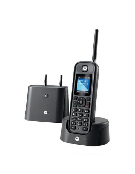 MOTOROLA O201 Telefono DECT Largo Alcance Negro