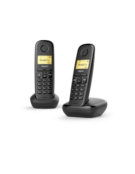 Gigaset A270 Inalámbrico DECT Duo Negro