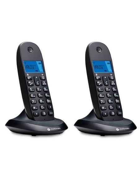 MOTOROLA C1002 CB+ Telefono DECT Negro Duo