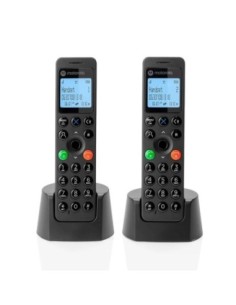 MOTOROLA DOT202 teléfono DECT DUO Negro