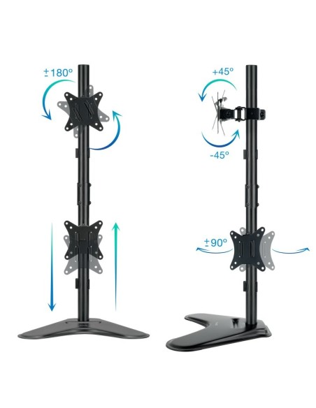 Tooq Soporte mesa DB1703TNV-B  2 brazos Vertical