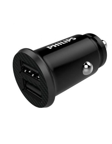 Cargador de Coche Philips DLP2510/ 2xUSB/ 12W