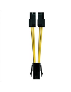 Nanocable Cable Alimentación 4PIN/H-4+4PIN/M, 15 c
