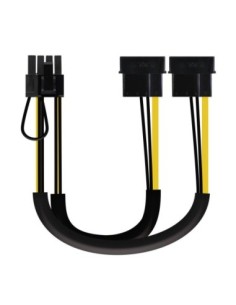 Nanocable Cable VGA 2x525"/M-PCI-E(6+2PIN)/M 20cm